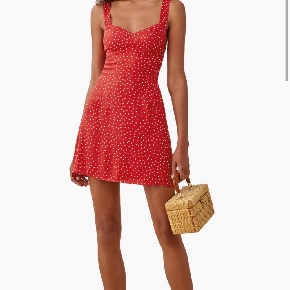 Reformation Humphreys Polka Dot Mini Dress - Picture 4 of 4